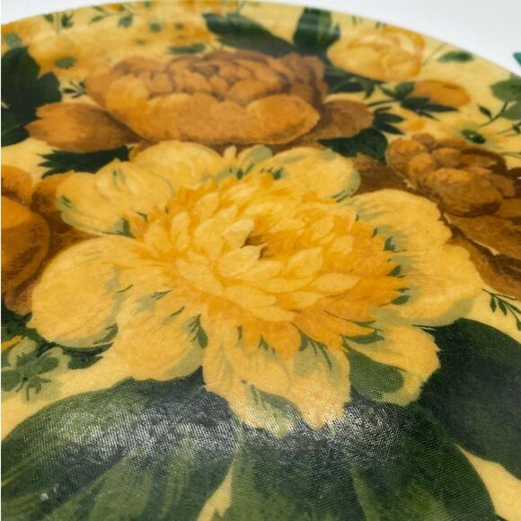 Beautiful Vintage Fiberglass Peonies Serving Tray‎ Earth tone Decor Vintage - Picture 5 of 5